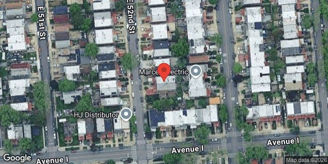 Aerial map of 1183 EAST 52 STREET, Brooklyn