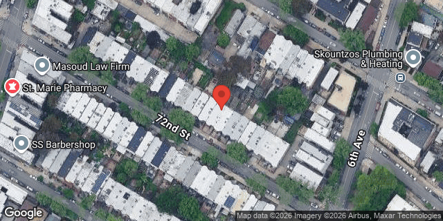 Aerial map of 551 72 STREET, Brooklyn