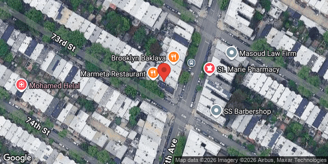 Aerial map of 7222 5 AVENUE, Brooklyn