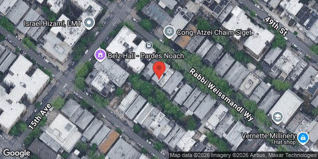 Aerial map of 1520 50 STREET, Brooklyn