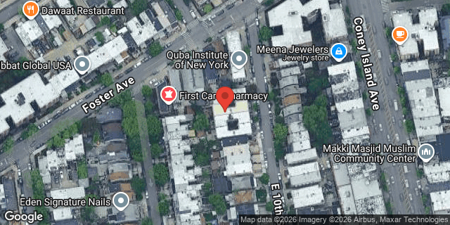 Aerial map of 724 EAST 10 STREET, Brooklyn