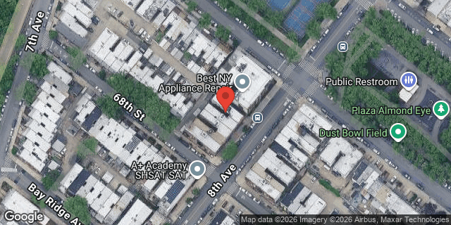 Aerial map of 6714 8 AVENUE, Brooklyn