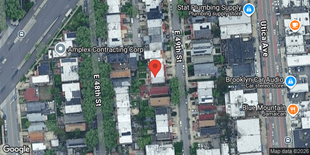 Aerial map of 1222 EAST 49 STREET, Brooklyn