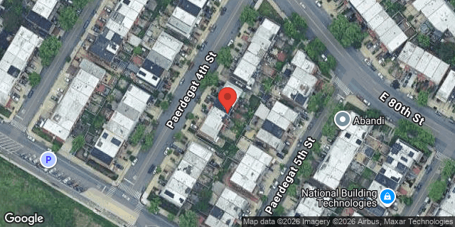Aerial map of 30 PAERDEGAT 4 STREET, Brooklyn