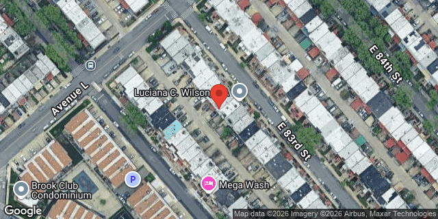 Aerial map of 1222 EAST 83 STREET, Brooklyn