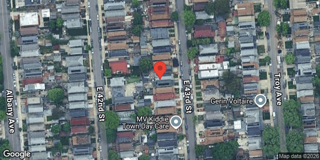 Aerial map of 968 EAST 43 STREET, Brooklyn
