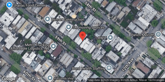 Aerial map of 1153 59 STREET, Brooklyn