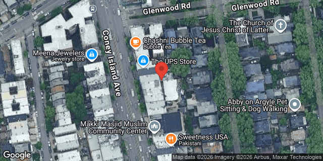 Aerial map of 1071 CONEY ISLAND AVENUE, Brooklyn