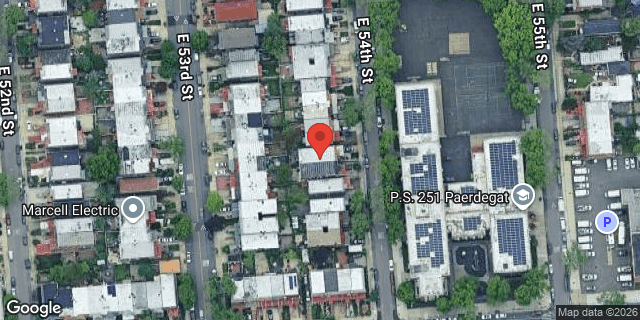 Aerial map of 1088 EAST 54 STREET, Brooklyn