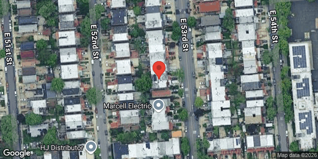 Aerial map of 1132 EAST 53 STREET, Brooklyn