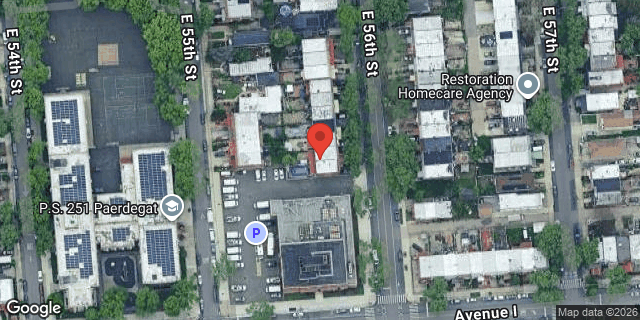 Aerial map of 1014 EAST 56 STREET, Brooklyn