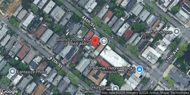 Aerial map of 1662 46 STREET, Brooklyn