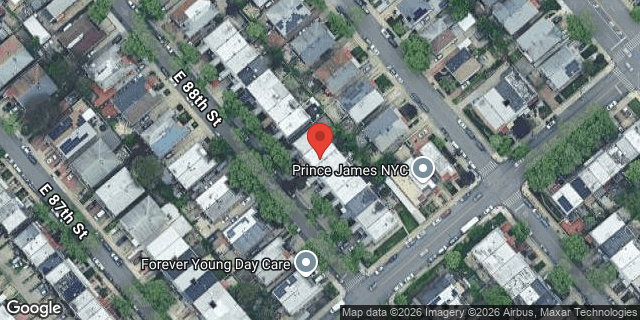 Aerial map of 1365 EAST 88 STREET, Brooklyn