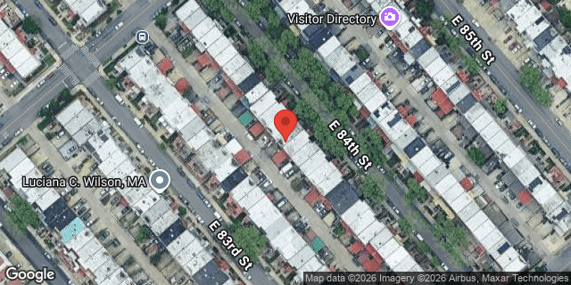 Aerial map of 1236 EAST 84 STREET, Brooklyn