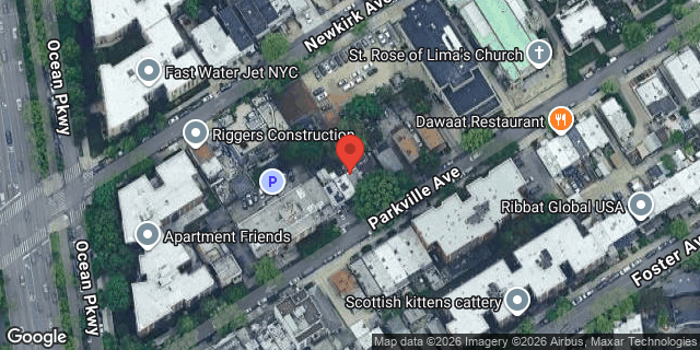 Aerial map of 239 PARKVILLE AVENUE, Brooklyn