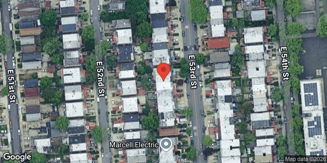 Aerial map of 1120 EAST 53 STREET, Brooklyn