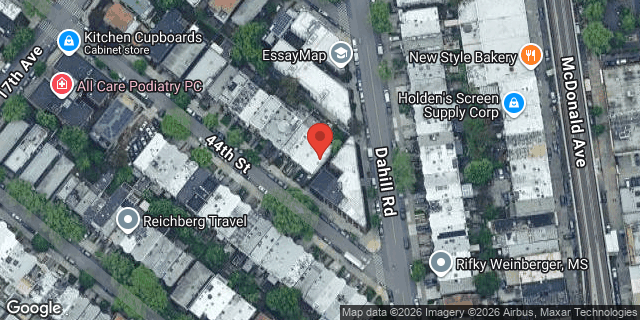 Aerial map of 1747 44 STREET, Brooklyn