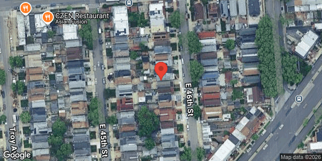 Aerial map of 1192 EAST 46 STREET, Brooklyn