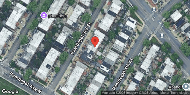 Aerial map of 34 PAERDEGAT 3 STREET, Brooklyn