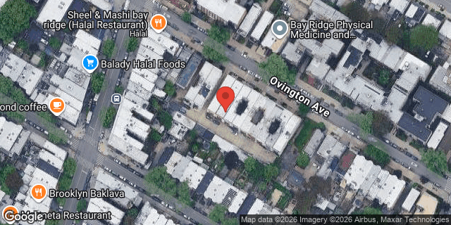 Aerial map of 528 OVINGTON AVENUE, Brooklyn