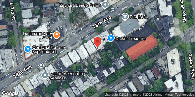 Aerial map of 4029 18 AVENUE, Brooklyn