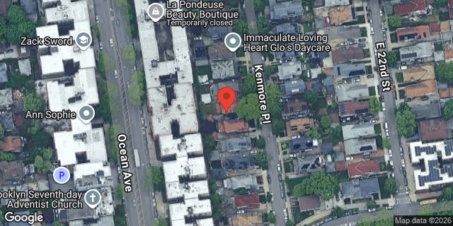 Aerial map of 880 EAST 21 STREET, Brooklyn