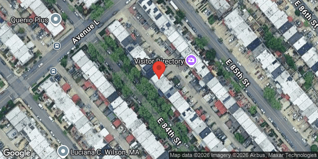 Aerial map of 1225 EAST 84 STREET, Brooklyn