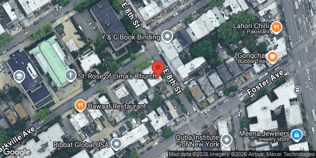 Aerial map of 302 PARKVILLE AVENUE, Brooklyn