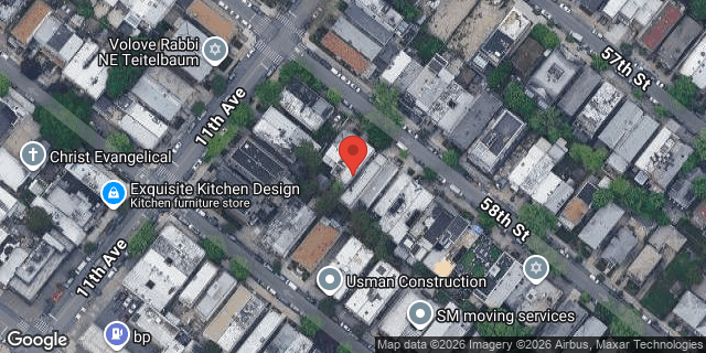 Aerial map of 1118 58 STREET, Brooklyn