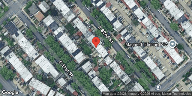 Aerial map of 1146 EAST 82 STREET, Brooklyn