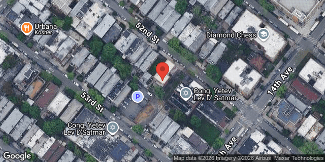 Aerial map of 1358 52 STREET, Brooklyn