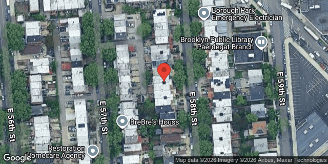 Aerial map of 920 EAST 58 STREET, Brooklyn