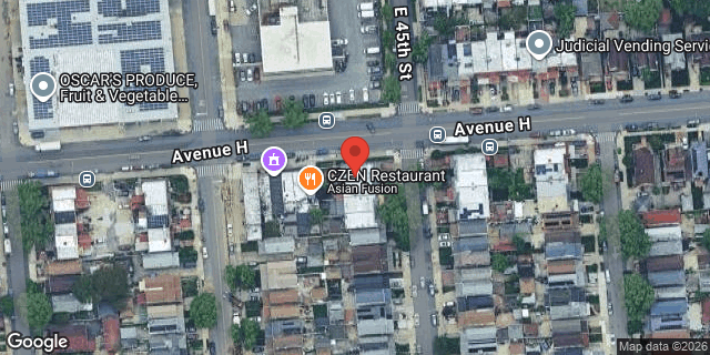 Aerial map of 1164 EAST 45 STREET, Brooklyn