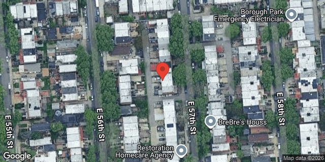 Aerial map of 834 EAST 57 STREET, Brooklyn