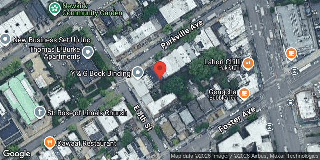 Aerial map of 314 PARKVILLE AVENUE, Brooklyn