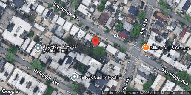 Aerial map of 570 BAY RIDGE AVENUE, Brooklyn