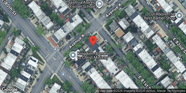 Aerial map of 1104 EAST 81 STREET, Brooklyn