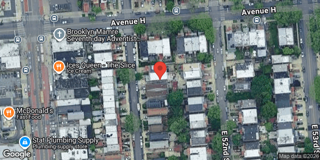 Aerial map of 1167 EAST 51 STREET, Brooklyn