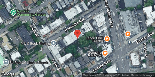 Aerial map of 326 PARKVILLE AVENUE, Brooklyn