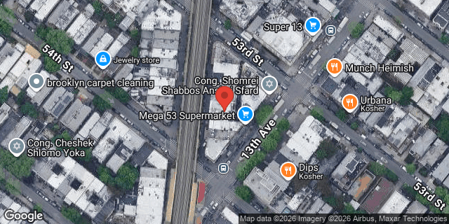 Aerial map of 5315 NEW UTRECHT AVENUE, Brooklyn
