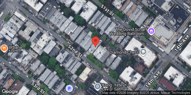 Aerial map of 1349 52 STREET, Brooklyn
