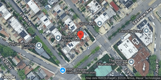 Aerial map of 9417 SEAVIEW AVENUE, Brooklyn