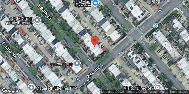 Aerial map of 1179 EAST 84 STREET, Brooklyn