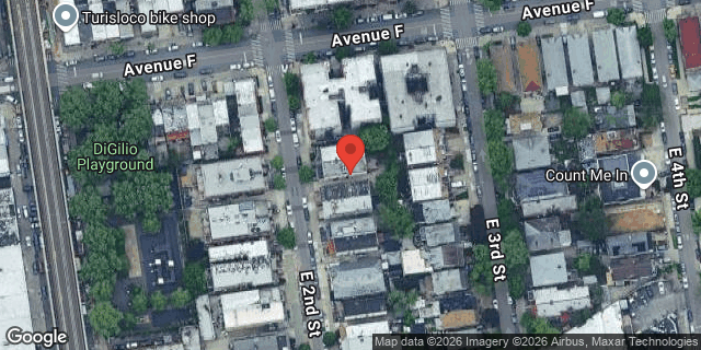 Aerial map of 745 EAST 2 STREET, Brooklyn