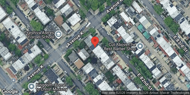 Aerial map of 1108 EAST 82 STREET, Brooklyn