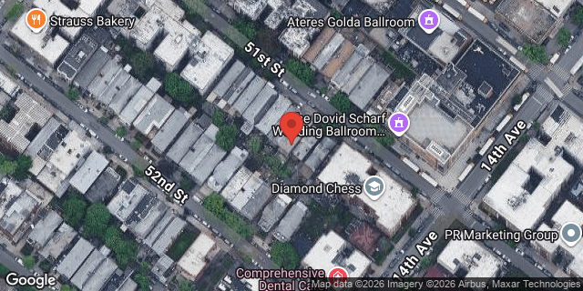 Aerial map of 1356 51 STREET, Brooklyn