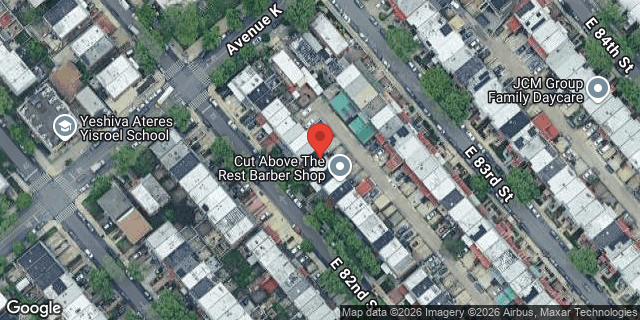 Aerial map of 1123 EAST 82 STREET, Brooklyn