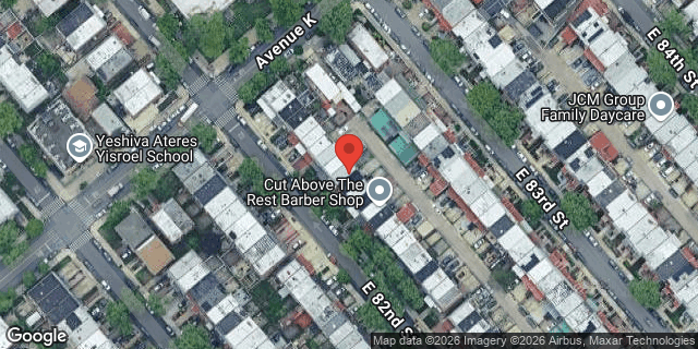 Aerial map of 1121 EAST 82 STREET, Brooklyn