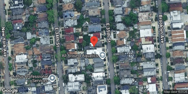 Aerial map of 894 EAST 35 STREET, Brooklyn