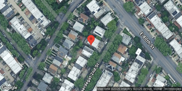 Aerial map of 65 PAERDEGAT 2 STREET, Brooklyn
